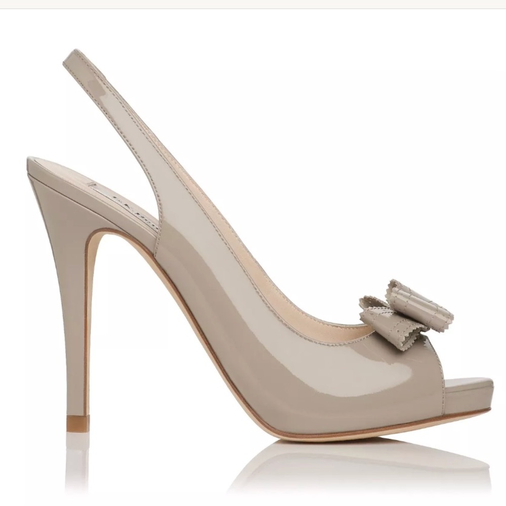 L.K. Bennett PACIFIC Taupe slingback pump